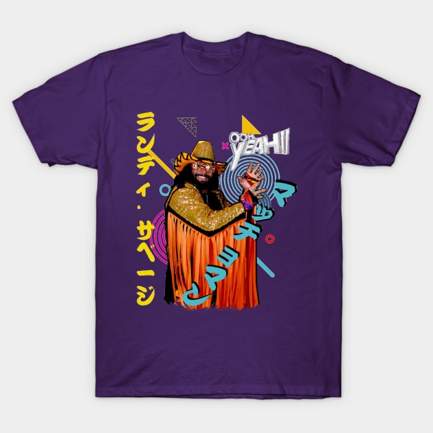 Macho Man 80s/90s Kanji T-Shirt by Shane-O Mac's Closet